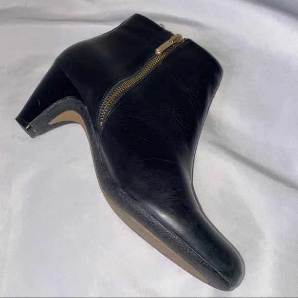Sam Edelman Marmont Womens Black Leather Ankle Boots Booties Heels SZ 8.5 - Picture 8 of 10